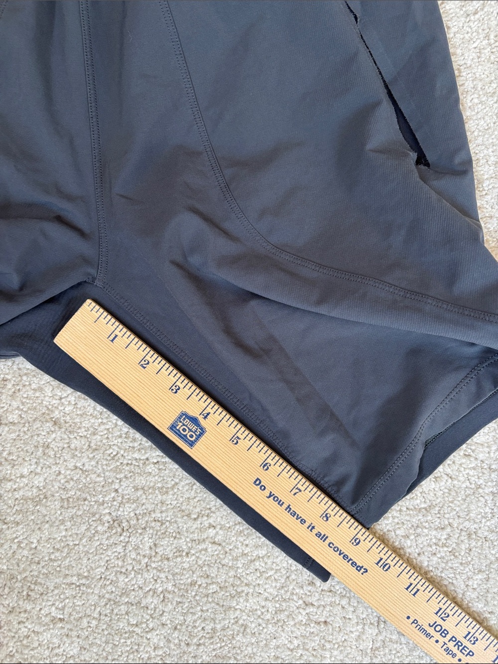 Lululemon Performance Stretch Workout Gym Run Comfort Shorts Gray Mens Medium - Picture 12 of 14